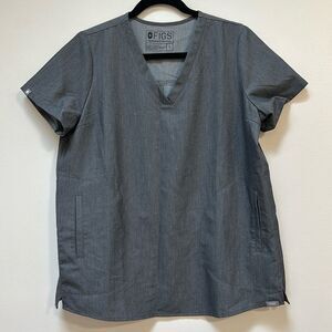 Figs Maternity Basa Scrub Top Graphite Gray Women's Size Small